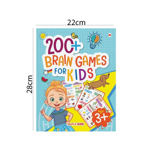 200+ Brain Games for Kids Activity Book (Age 3–10) | Fun Learning Puzzle Book